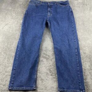 Levis 505 Jeans Mens 40x30 Blue Medium Wash Classic Straight Leg Style